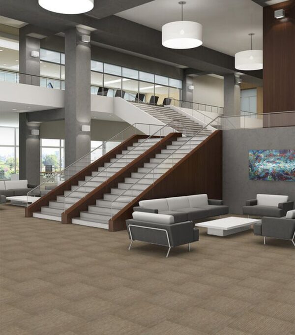Shaw Philadelphia Mainstreet Carbon Copy Duplicate Carpet Tile - Image 2