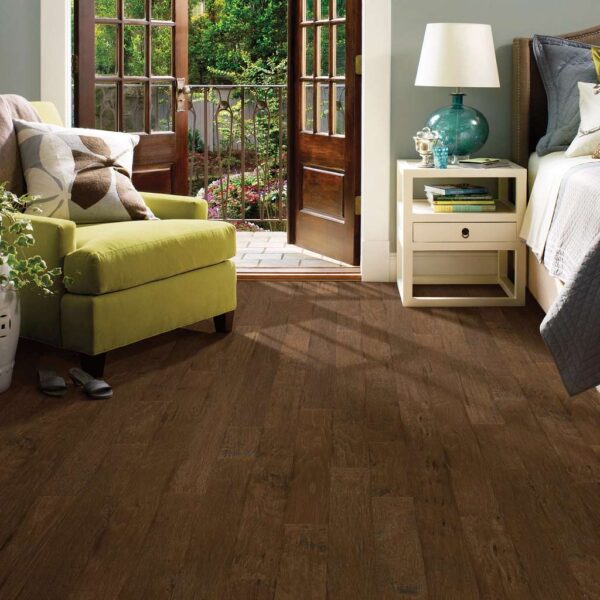 Shaw Hardwood Flooring Pebble Hill Hickory Weathered Saddle 5" - Image 2