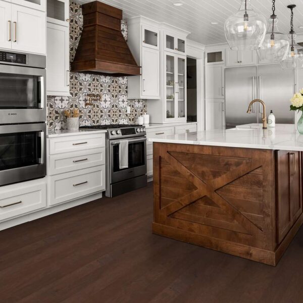Shaw Hardwood Flooring Pebble Hill Hickory Mixed Width Weathered Saddle 3.31"/ 4.94"/ 6.38" - Image 2